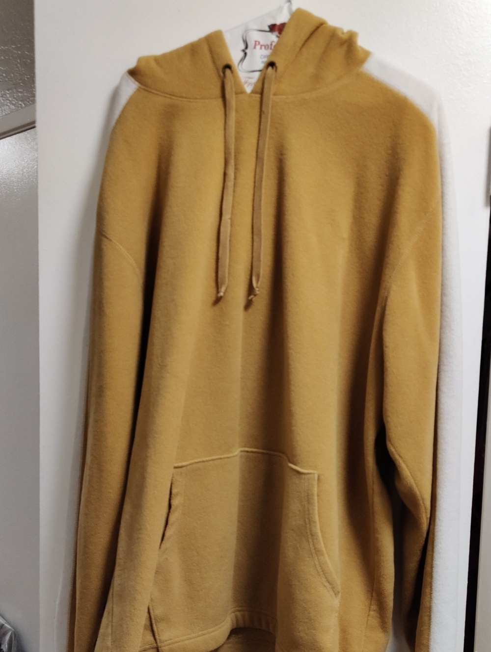 Foot Locker  Men's Mustard Pullover Hoodie with Kangaroo Pocket